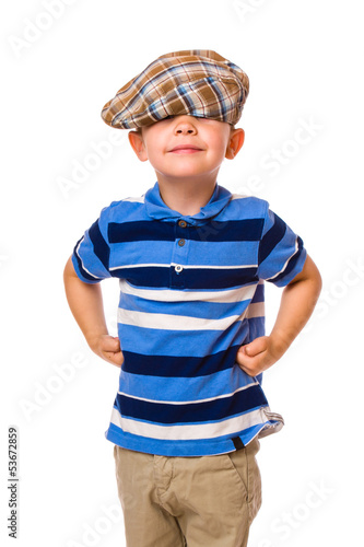 Photo: Boy and cloth cap Boy and cloth cap