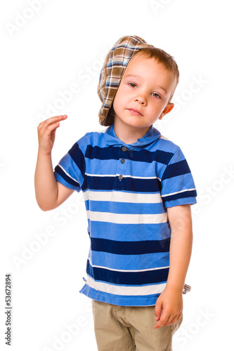 Photo: Boy and cloth cap Boy and cloth cap
