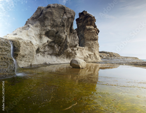 Photo: Rock in water Rock in water