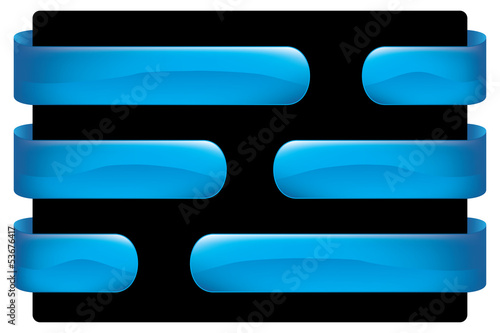 Illustration: Blue Buttons (set kit wall chart blank template banner series) Blue Buttons (set kit wall chart blank template banner series)