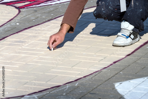 Photo: Street artist Street artist