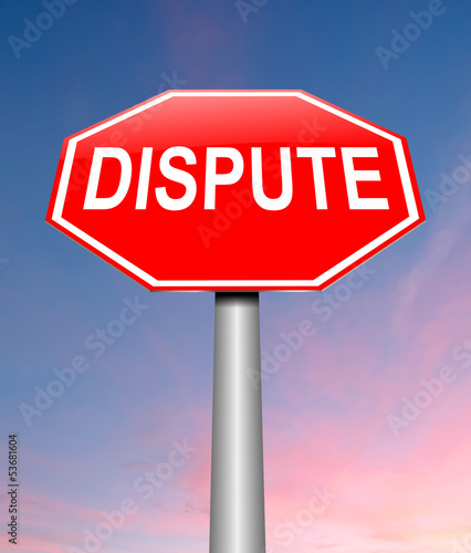 Illustration: Dispute concept. Dispute concept.