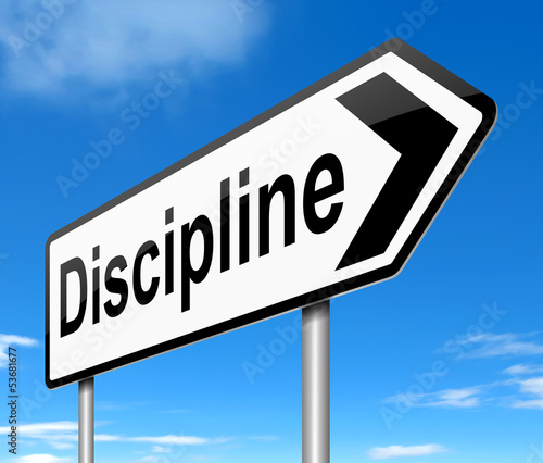 Illustration: Discipline concept. Discipline concept.