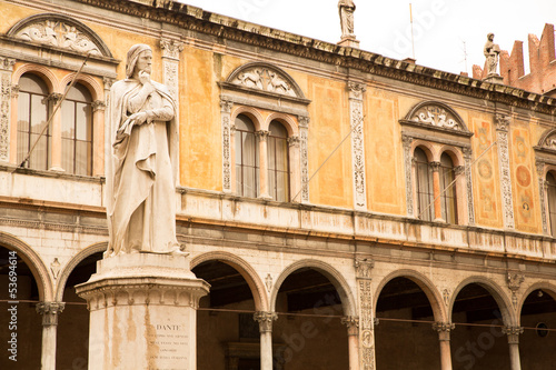Photo: Dante Alighieri Statue in Verona Dante Alighieri Statue in Verona