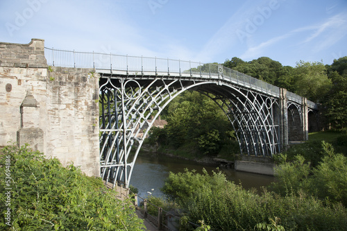 Photo: Iron Bridge spans River Severn at Ironbridge UK Iron Bridge spans River Severn at Ironbridge UK
