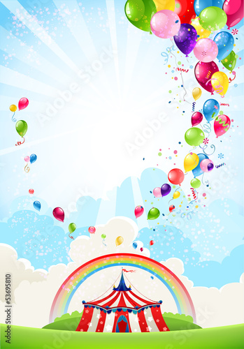 Vector: Circus festive background Circus festive background