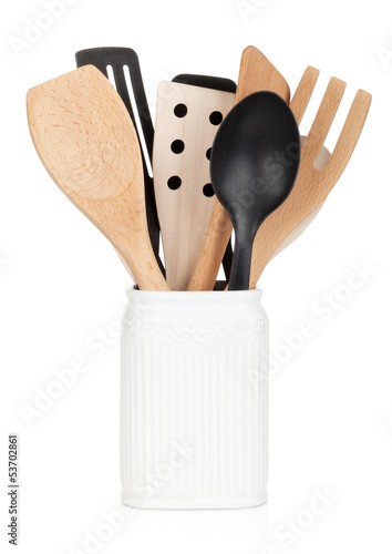Photo: Kitchen utensils in holder Kitchen utensils in holder
