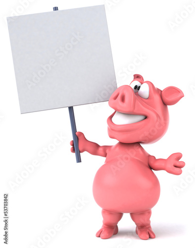 Illustration: Fun pig Fun pig