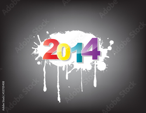 Illustration: new year 2014 celebration new year 2014 celebration