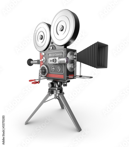 Illustration: Vintage movie camera Vintage movie camera