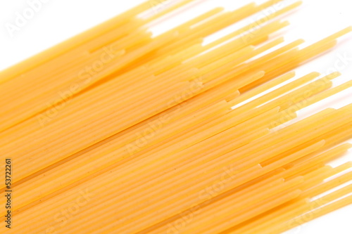 Photo: Spaghetti bias on the white background Spaghetti bias on the white background