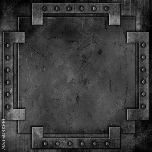 Illustration: Grunge Metal background Grunge Metal background