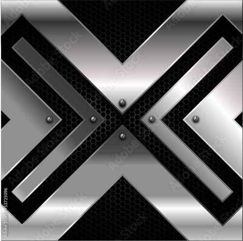 Vector: Metallic background Metallic background