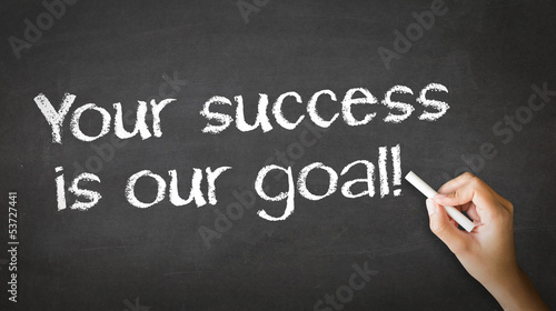 Photo: Your Success is our goal Chalk Illustration Your Success is our goal Chalk Illustration