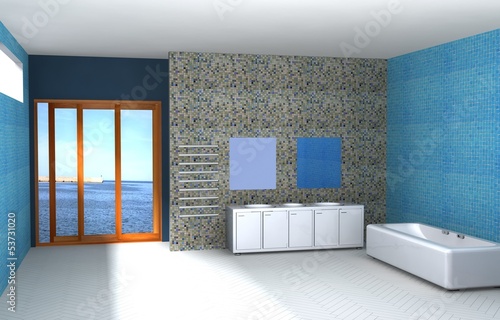 Illustration: Moder bathroom Moder bathroom