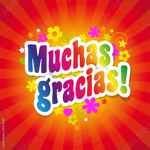 Vector: Muchas gracias ! Muchas gracias !