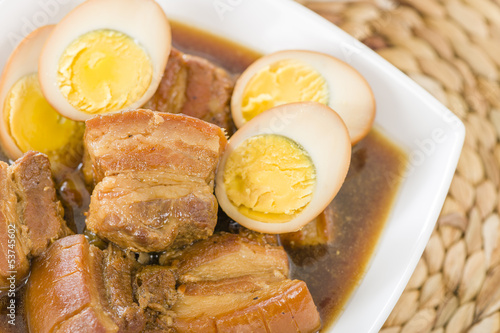 Photo: Thit Heo Kho Trung - Vietnamese caramelized pork with eggs Thit Heo Kho Trung - Vietnamese caramelized pork with eggs