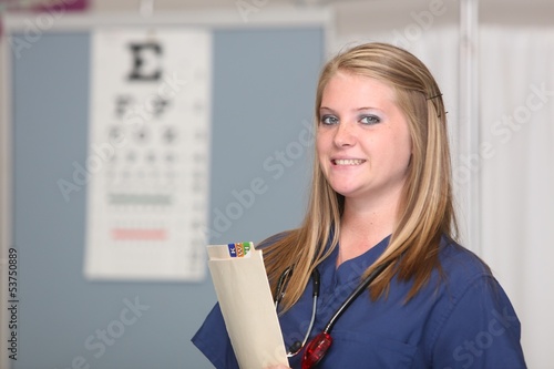 Photo: White Female Nurse White Female Nurse