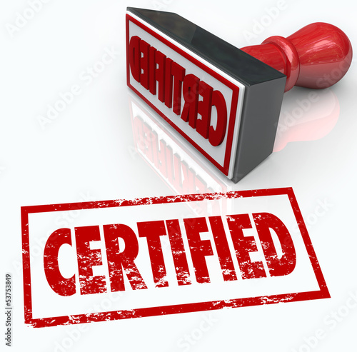 Illustration: Certified Stamp Official Verification Seal of Approval Certified Stamp Official Verification Seal of Approval