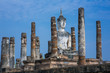 Ancient buddha statue Sukhothai Historical Park Ancient buddha statue Sukhothai Historical Park