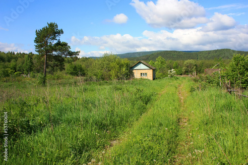 Photo: Проселочная дорога, заросшая травой Проселочная дорога, заросшая травой