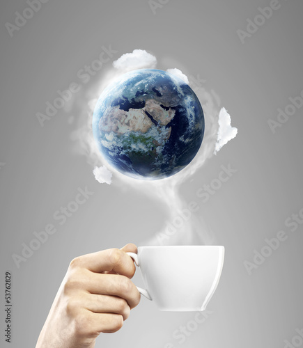 Photo: cup with earth cup with earth