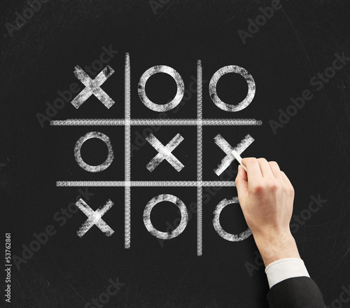 Photo: game of tic tac toe game of tic tac toe