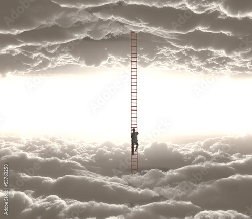 Photo: man climbing man climbing