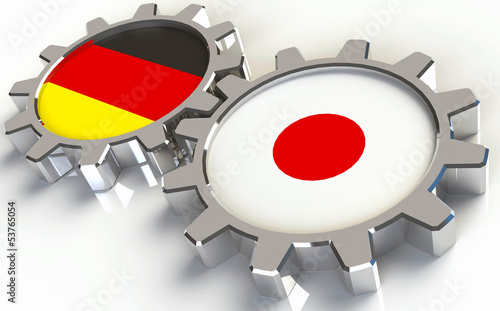 Illustration: Deutschland Japan Deutschland Japan