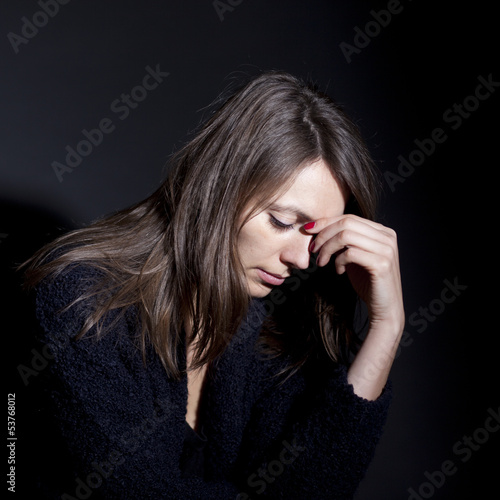 Photo: Frau traurig Frau traurig