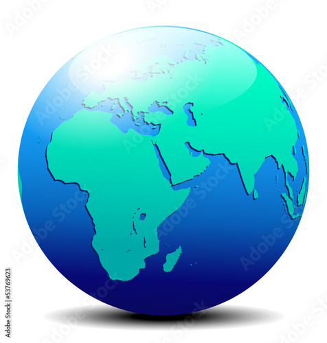 Vector: Africa, Arabia and India Global World Africa, Arabia and India Global World