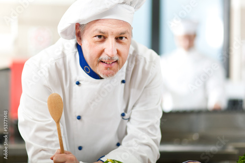Photo: Mature chef portrait Mature chef portrait