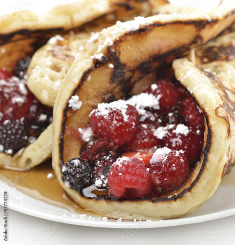 Photo: Pancakes With Berries Pancakes With Berries