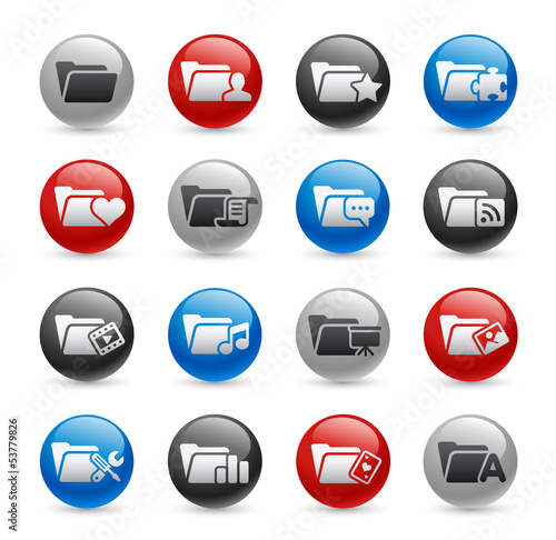 Vector: Folder Icons - Set 2 -- Gel Pro Series Folder Icons - Set 2 -- Gel Pro Series