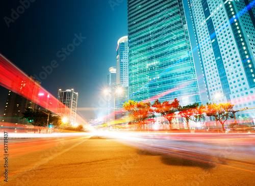 Photo: moving car with blur light moving car with blur light
