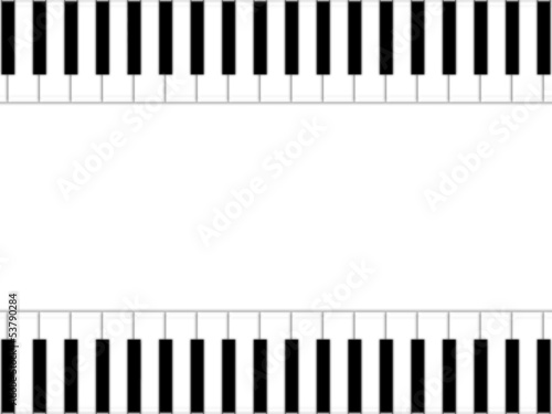 Illustration: Moldura musical - teclado de piano Moldura musical - teclado de piano