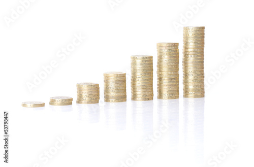 Photo: growing coin stacks growing coin stacks
