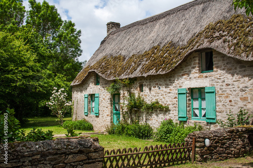 Photo: Chaumières bretonnes Chaumières bretonnes