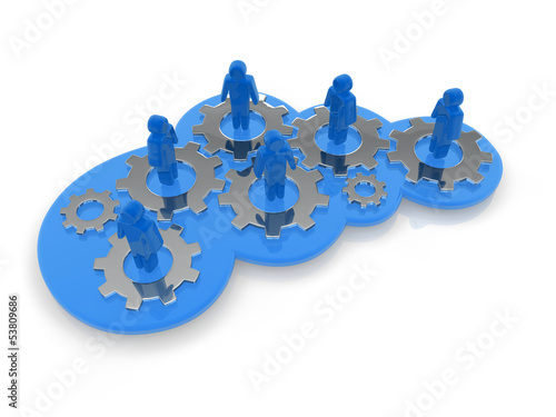 Illustration: cloud working concept cloud working concept