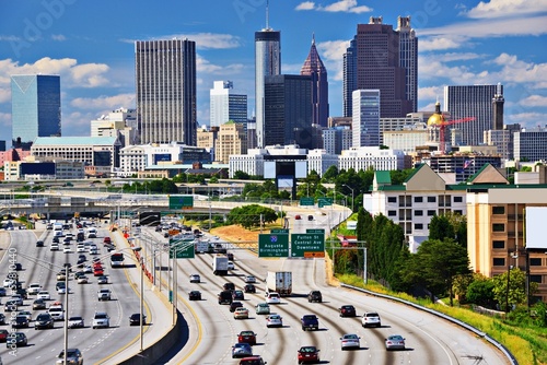 Photo: Atlanta skyline and Traffic Atlanta skyline and Traffic