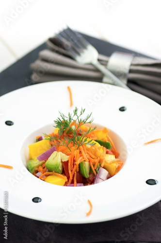 Photo: salade d'été assiette moderne 4 salade d'été assiette moderne 4