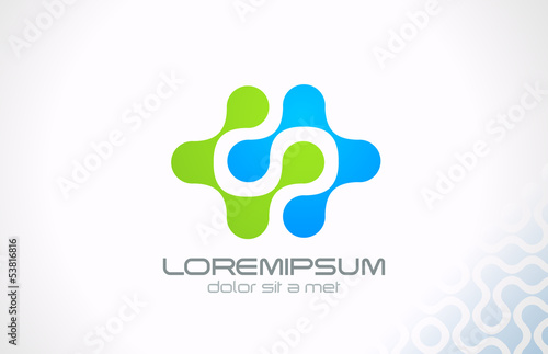 Vector: Logo technology molecule and electric science abstract vector. Logo technology molecule and electric science abstract vector.