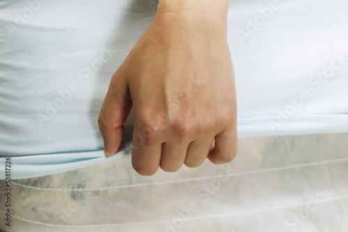 Photo: Female handing making bed Female handing making bed