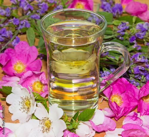 Photo: Herbal infusion of Dog rose and Sage Herbal infusion of Dog rose and Sage