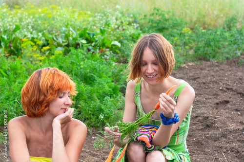 Photo: Two farmer woman Two farmer woman