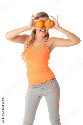 Photo: The beautiful woman in sports suit The beautiful woman in sports suit