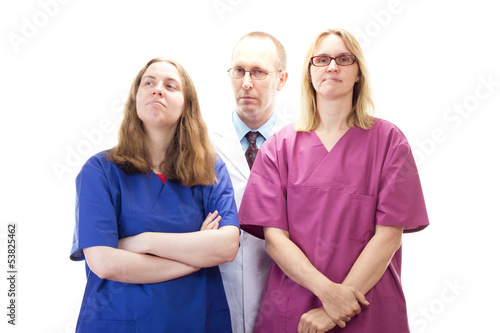 Photo: Professional medical doctor team waiting for next patient Professional medical doctor team waiting for next patient