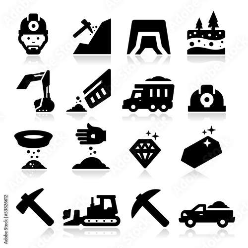 Vector: Mining Icons Mining Icons
