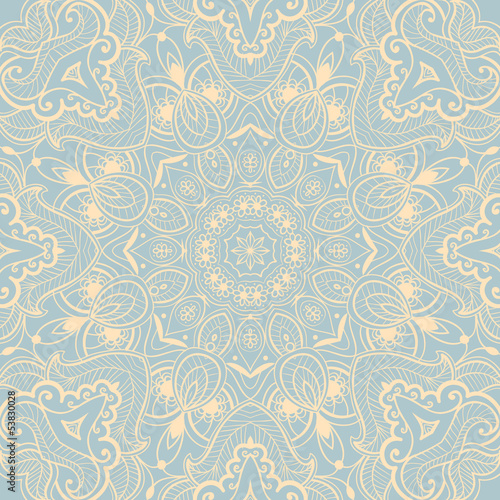 Vector: Ornamental round lace background_2 Ornamental round lace background_2