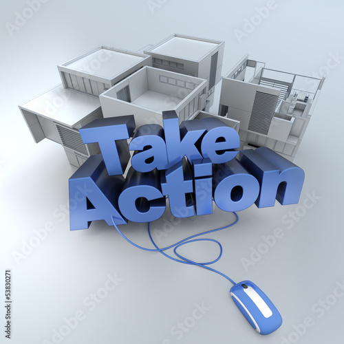 Illustration: Real Estate, take action Real Estate, take action